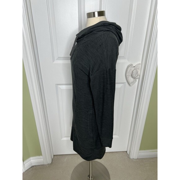 Toad &Co Dress Dark Gray Long Sleeve S Hood Pockets Intemosso Stretch Athleisure - Picture 4 of 11
